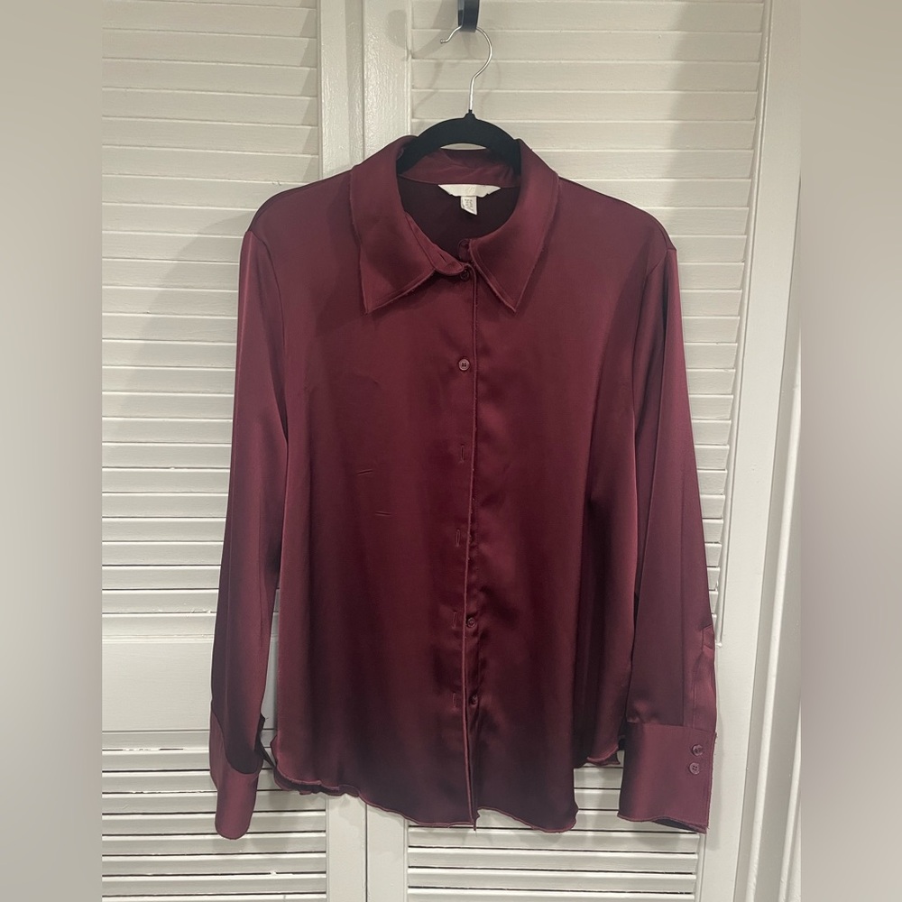 H&M Rich Maroon Blouse